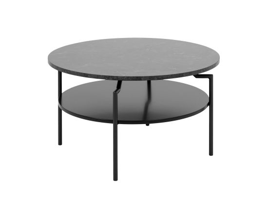Coffee table GOLDINGTON D80xH45cm, black marble