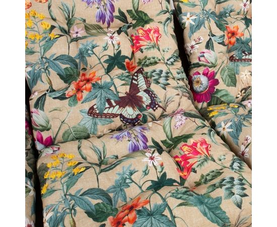 Swing cushions AMAZONIA 108x56x10cm/3pcs, beige floral