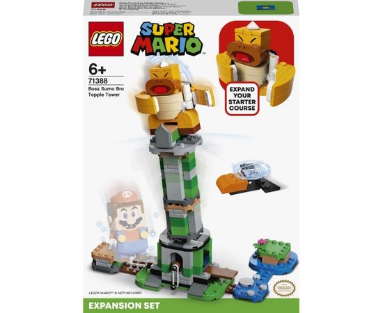 LEGO Super Mario Bosa Sumo Bro torņa gāšanas paplašinājuma maršruts, no 6+ gadiem (71388) Lego Super Mario