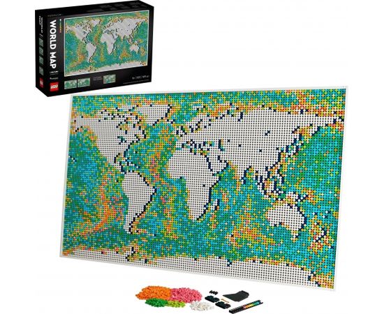 LEGO Art  World Map Pasaules karte