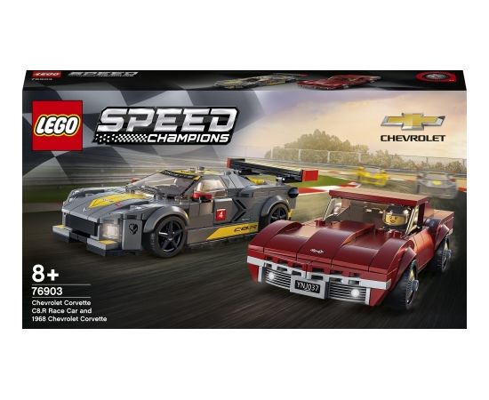 LEGO Speed Chevrolet Corvette C8.R Race Car un 1968 Chevrolet Corvette (76903)