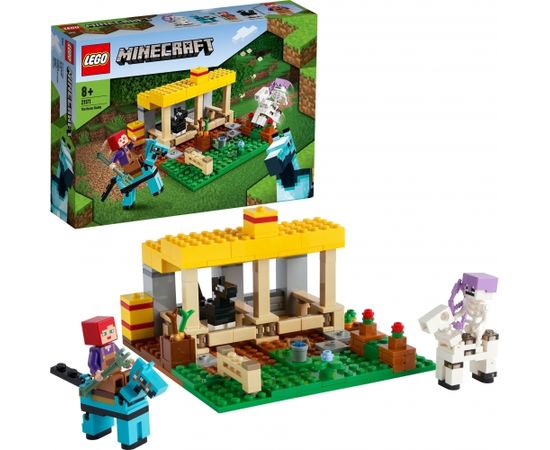 LEGO  Minecraft Zirgu stallis, no 8 gadiem (21171)
