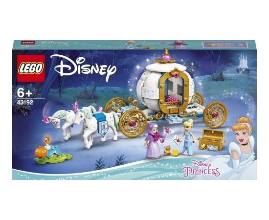 LEGO Disney Princess Pelnrušķītes karaliskā kariete, no 6+ gadiem (43192)