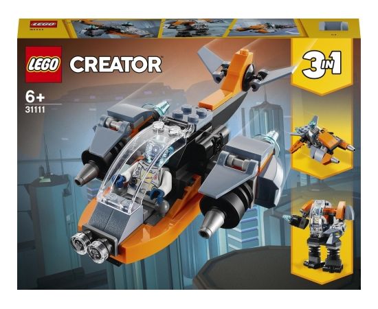 LEGO Creator Kiberdrons, no 6+ gadiem (31111)