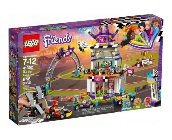 LEGO Friends Lielo sacīkšu diena, no 7 līdz 12 gadiem (41352)