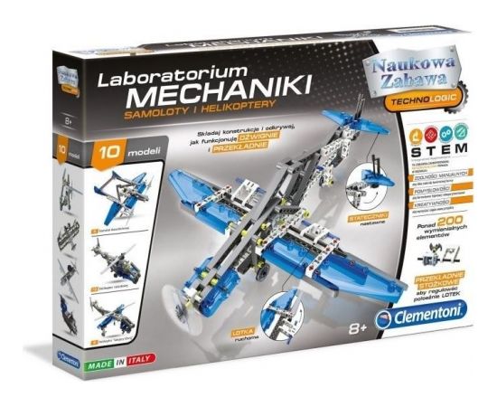Clementoni Mehānikas laboratorijas lidmašīnas un helikopteri (60950)