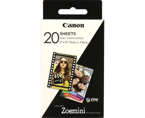 Canon фотобумага Zink ZP-2030 20 листов