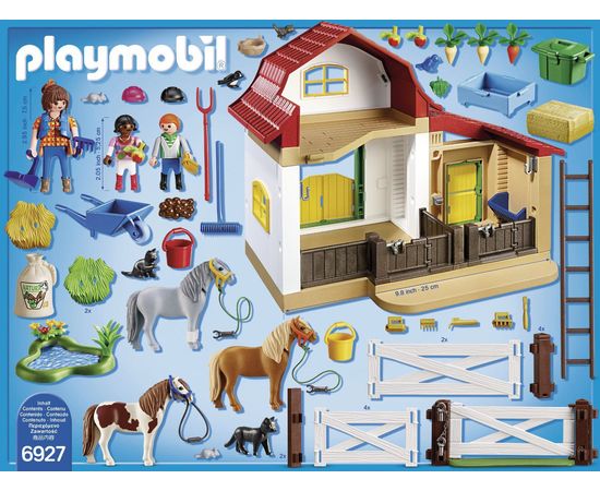 Playmobil Pony Farm Lauku sēta, Poniju ferma Playmobil