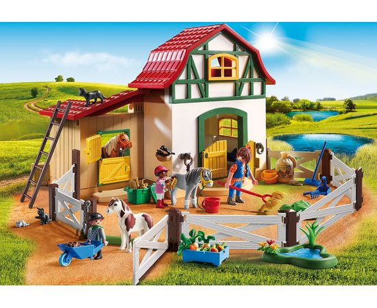 Playmobil Pony Farm Lauku sēta, Poniju ferma Playmobil
