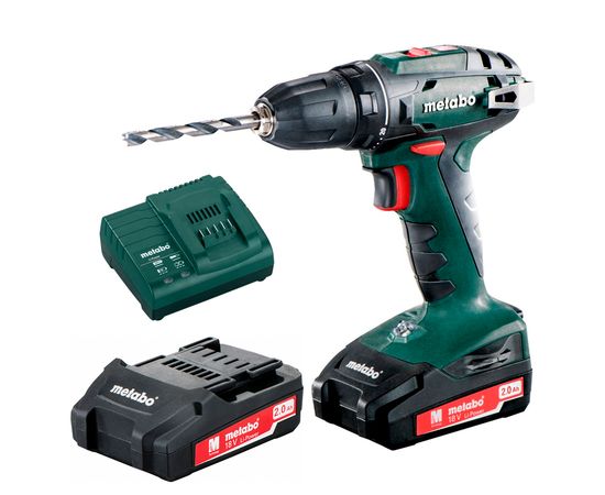 Akumulatora urbjma&scaron;īna BS 18, 10 mm patrona / 2,0 Ah, Metabo