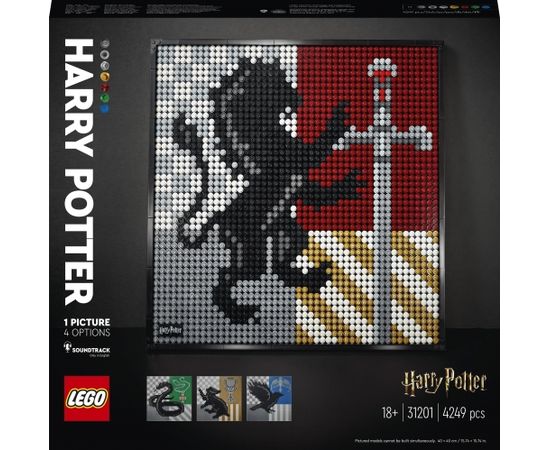 LEGO Art Harry Potter Cūkkārpas emblēmas (31201) LEGO Art