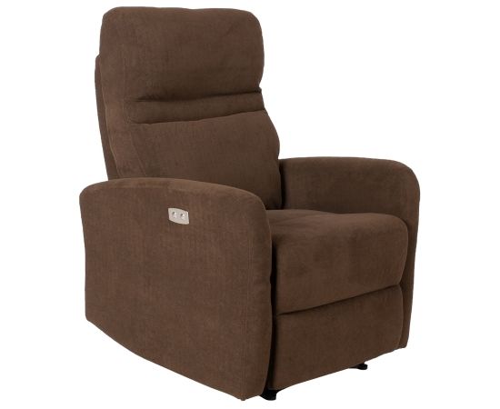 Atpūtas krēsls SAHARA ar elektrisko mehānismu 79x90xH102cm, šokolādes brūns