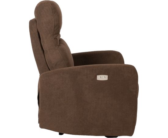 Atpūtas krēsls SAHARA ar elektrisko mehānismu 79x90xH102cm, šokolādes brūns Atpūtas krēsls 