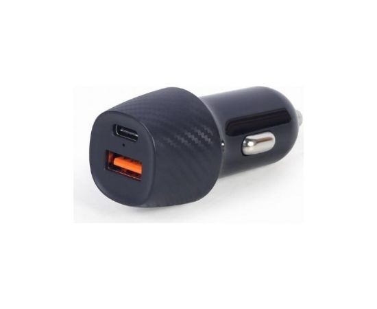 MOBILE CHARGER CAR USB QC3.0/USB-C TA-U2QC3-CAR-02 GEMBIRD