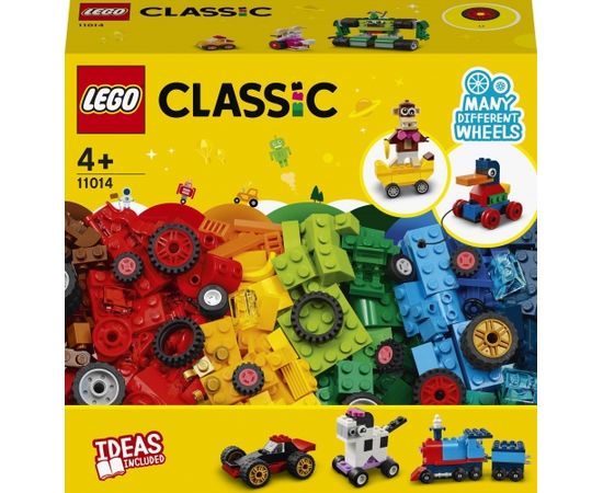 LEGO Classic Klucīši un riteņi, no 4+ gadiem (11014)