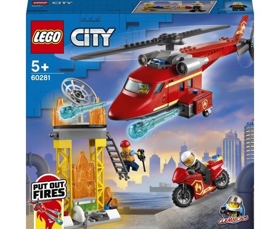 LEGO City Ugunsdzēsēju glābšanas helikopters, no 5+ gadiem (60281)