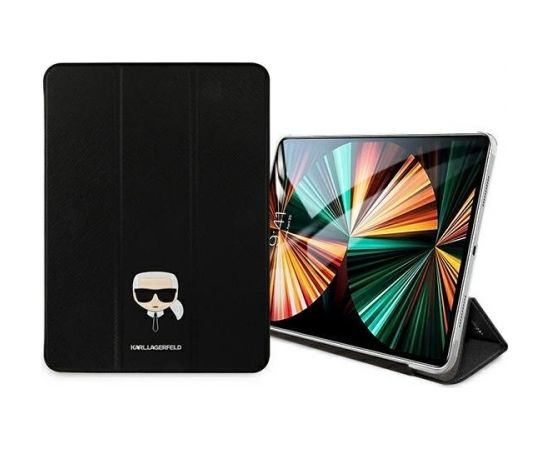 Karl Lagerfeld Saffiano KLFC12OKHK Чехол для Планшета Apple iPad 12.9" Pro 2021 Черный