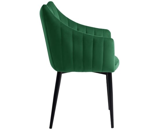 Krēsls BRETA, zaļš samts