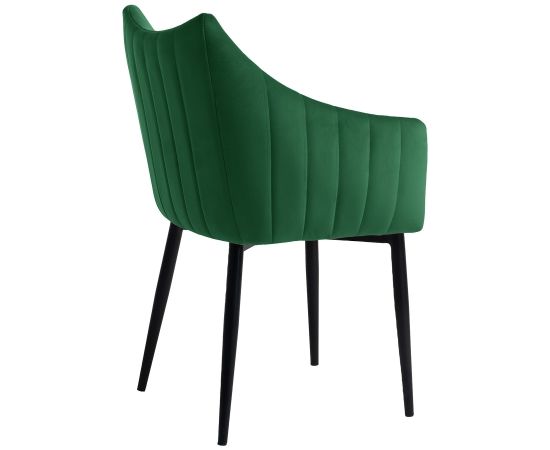 Krēsls BRETA, zaļš samts