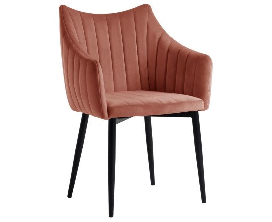 Krēsls BRETA, rozā samts