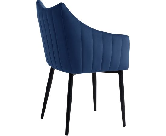 Krēsls BRETA, tumši zils samts