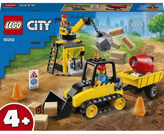 LEGO City Būvlaukuma buldozers, no 4+ gadiem  60252