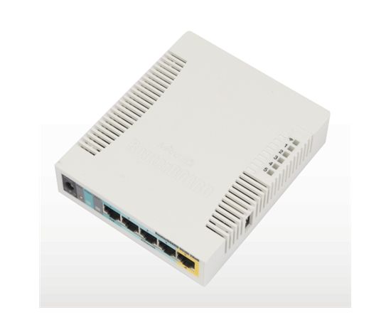 MikroTik RB951UI-2HnD Access Point Wi-Fi, 802.11b/g/n, 2.4 GHz, Web-based management, 0.867 Gbit/s, Power over Ethernet (PoE)