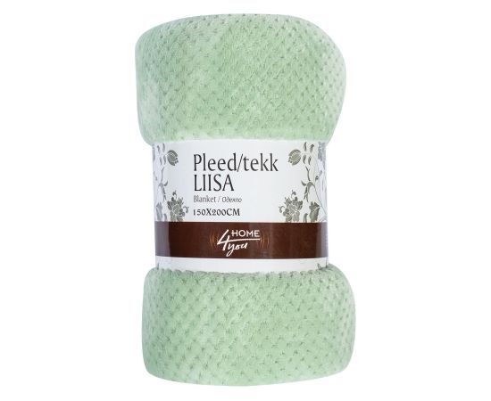 Pleds LIISA CORAL, 150x200cm, gaiši zaļš Pleds