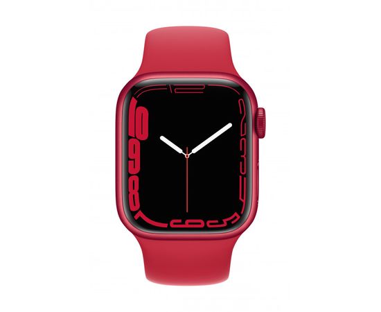 Apple Watch Series 7 GPS 41mm (PRODUCT) RED Aluminium Case with Sport Band - Regular