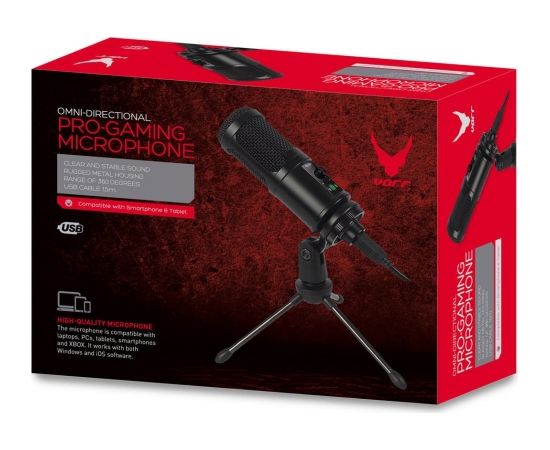 Omega микрофон Varr Gaming Tube, black (45589)