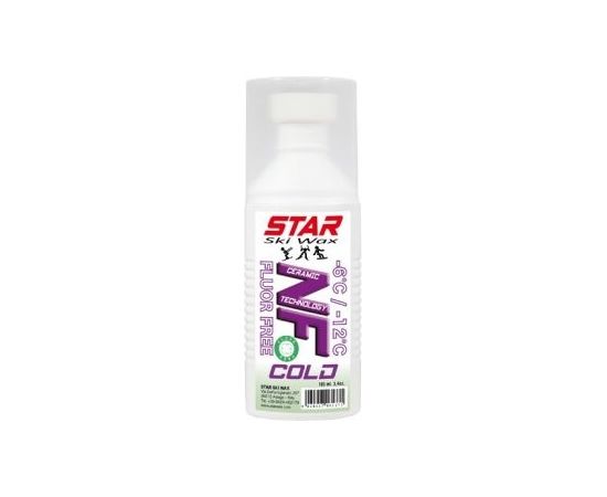 Star Ski Wax NF Cold -6/-12°C Fluor Free Sponge Liquid 100ml / -6...-12 °C
