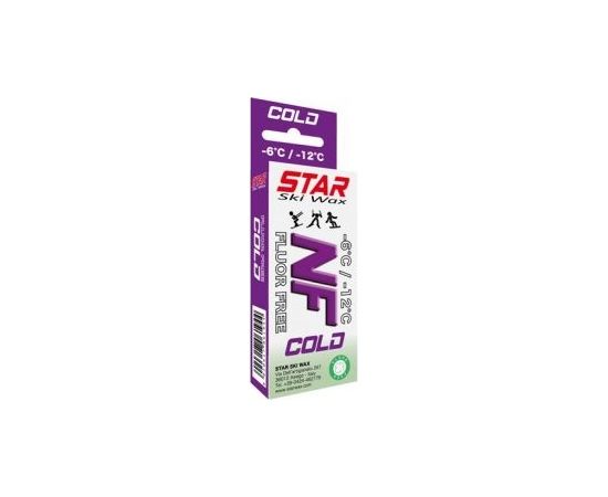 Star Ski Wax NF Cold -6/-12°C Fluor Free Wax 60g / -6...-12 °C