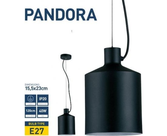 Platinet PPL01B Pendant Лампа Pandora черный