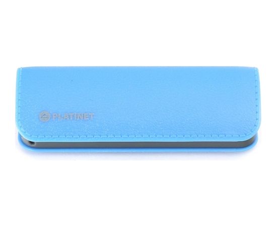 Platinet lādētājs-akumulators Leather 2600mAh, zils (43405)