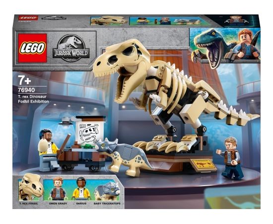 LEGO Jurassic Tiranozaura fosilijas eksponāts (76940)