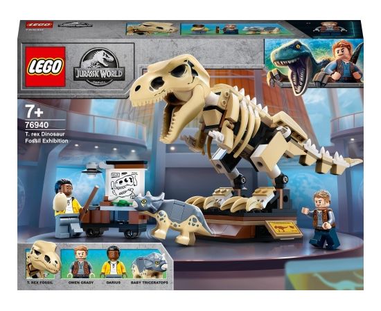 LEGO Jurassic Tiranozaura fosilijas eksponāts (76940) Lego Jurassic World