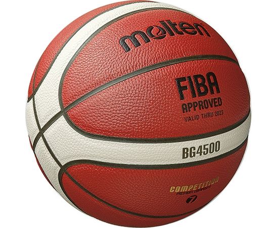 Basketbola bumba TOP sacensības MOLTEN B6G4500X FIBA, sint. ādas izmērs 6