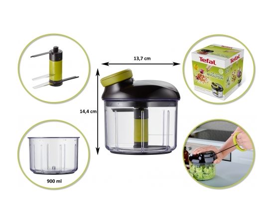 Tefal K1320404 mini smalcinātājs 900ml