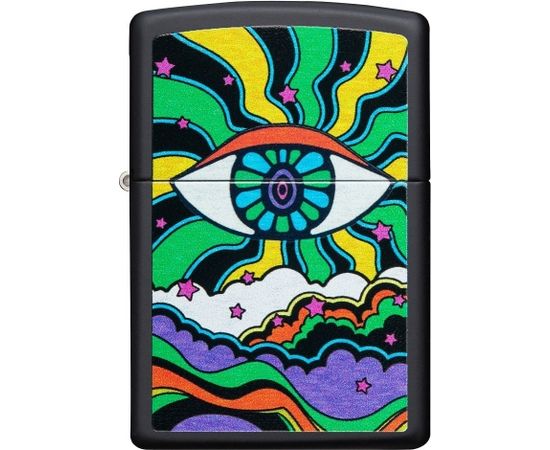 Zippo šķiltavas 49699 Black Light Eye Design