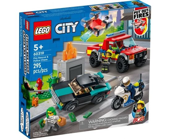 LEGO City Ugunsdzēsēju operācija un policijas pakaļdzīšanās (60319)