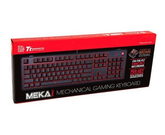 Klaviatūra Thermaltake eSPORTS Meka Pro, MX BROWN, USB, US