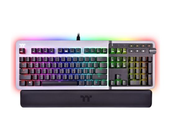Thermaltake Argent K5 RGB Gaming Keyboard titanium, MX RGB BLUE, USB, U
