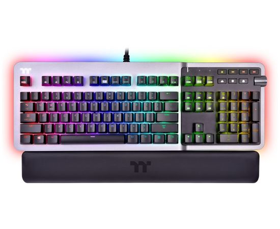 Thermaltake Argent K5 RGB Gaming Keyboard titanium, MX SPEED RGB Silver, USB, US
