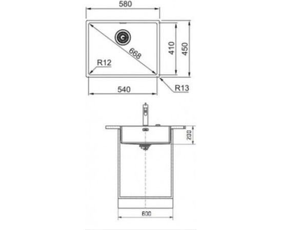 Franke BXX 210/110-54 3 1/2" BSW ND NTH OFH KMI Virtuves izlietne