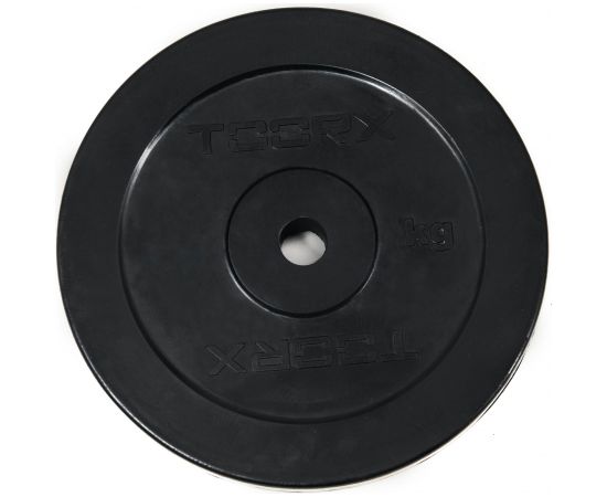 Toorx Rubber coated weight plate 2 kg, D25mm