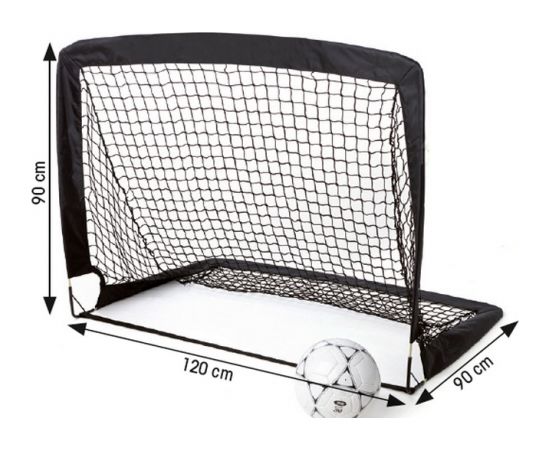 Folding football goal Tremblay 120x90x90 black