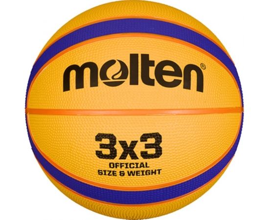 Баскетбольный мяч для тренировок MOLTEN B33T2000 FIBA 3x3 резиновый размер 6