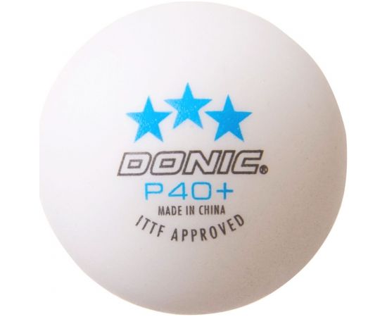 Мячи для настольного тенниса DONIC P40+ 3 звезды 3шт Белый