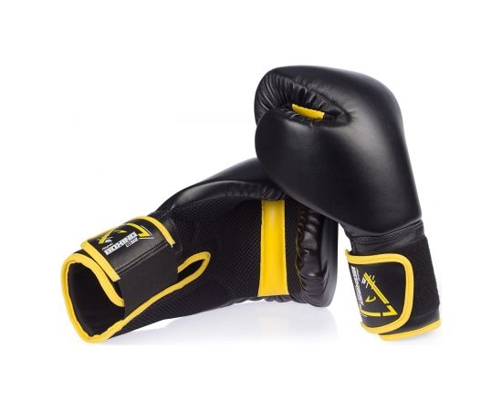 Boxing gloves AVENTO 41BN 10oz black PU leather