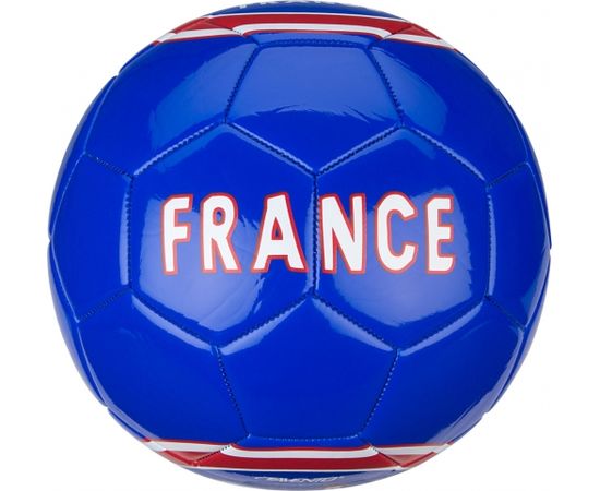 Мяч для уличного футбола AVENTO 16XO Glossy World Soccer Кобальтовый синий / красный / белый
